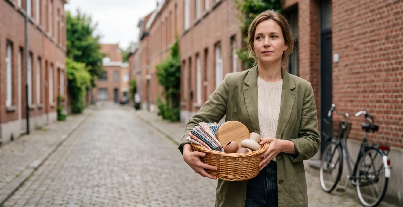 Illustration symbolique d'une personne en Belgique dont le pouvoir d'achat augmente grâce à des avantages salariaux plutôt qu'une hausse de salaire