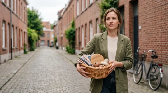 Illustration symbolique d'une personne en Belgique dont le pouvoir d'achat augmente grâce à des avantages salariaux plutôt qu'une hausse de salaire