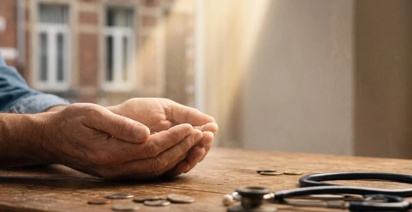 Illustration symbolique d'une protection financière pour les soins de santé en Belgique, representant un remboursement sans mauvaise surprise